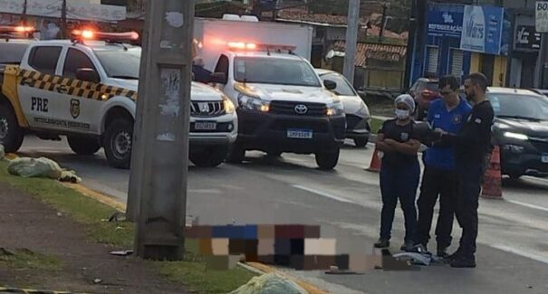 Duas pessoas morrem atropeladas ao atravessar Estrada do Araçagy