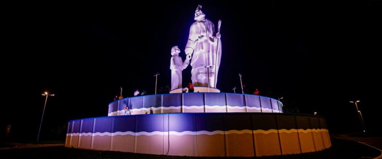 Entrega de revitalização do monumento a São José de Ribamar (Foto: Brunno Carvalho)