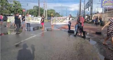 Moradores do Coroadinho bloqueiam Avenida dos Africanos em protesto por infraestrutura