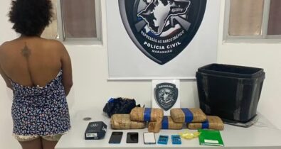 Turu: Mulher é presa com 6kg de skunk dentro de residência