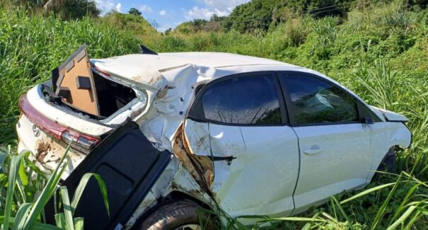 Motorista fica gravemente ferida em acidente na BR-222, em Bom Jesus das Selvas