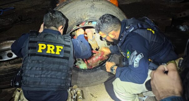PRF apreende mais de 188 kg de drogas escondidas em pneus de caminhão em São Luís