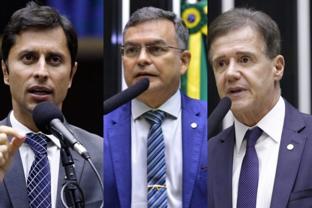 Duarte Jr. (PSB), Allan Garcês (PP) e Aluisio Mendes (Republicanos). (Foto: Reprodução)