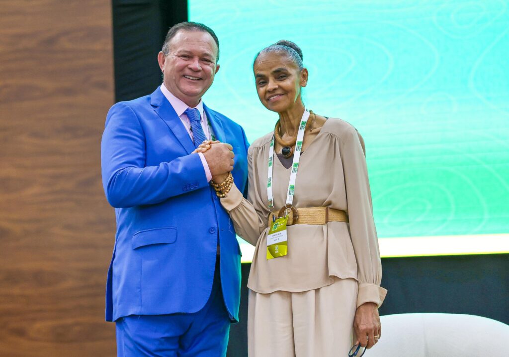 Governador Carlos Brandão e a ministra Marina Silva (Foto: Divulgação)