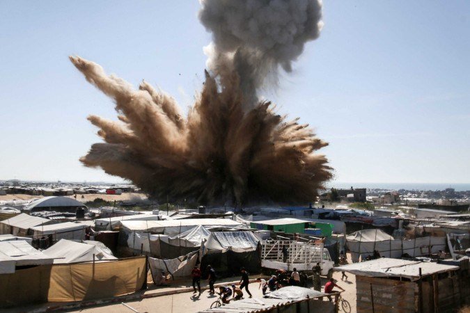 Bombardeio mata 60 pessoas na Faixa de Gaza - (crédito: AFP)