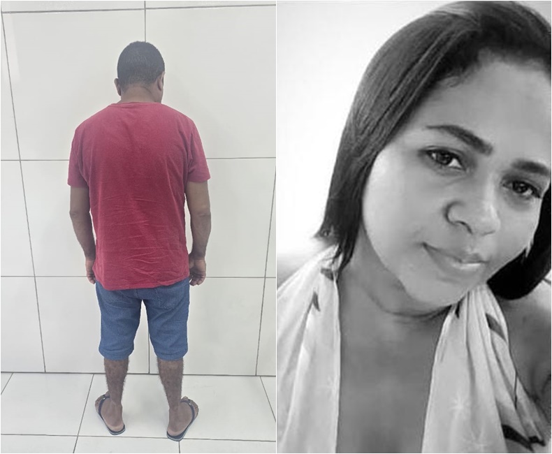 José de Ribamar foi preso suspeito de matar a ex-esposa, Gleice Silva, a facadas na cidade de Timon (Foto: Polícia Militar do Maranhão e Redes Socias)