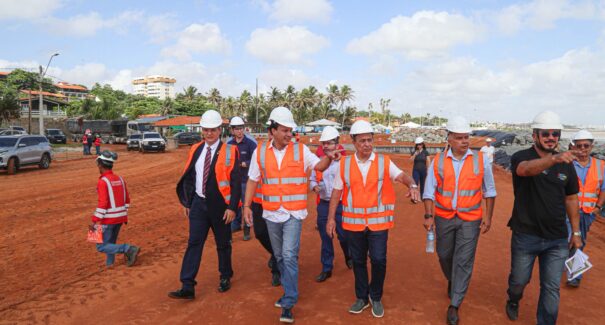 Governador em exercício vistoria obra do novo prolongamento da Avenida Litorânea, em São Luís