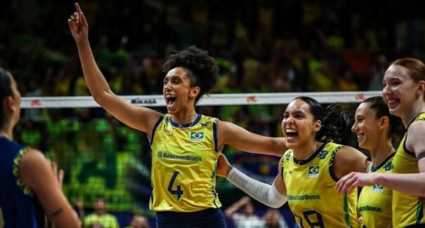 Seleção feminina de vôlei vence o Canadá por 3 sets a 0 na Liga das Nações