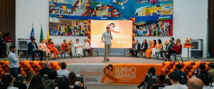 - Lançamento da campanha Junho Laranja (Foto: Israel Pontes)