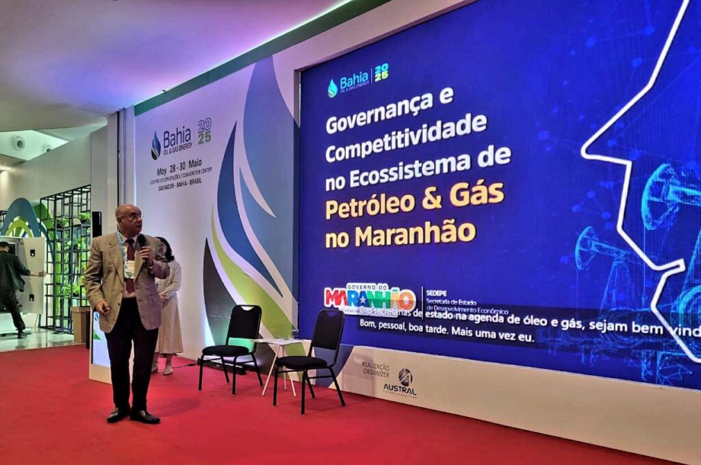 O Secretário Adjunto da SEDEPE José Domingues Neto, que reafirmou a importância da ampliação da oferta de gás natural no Estado como matriz energética de transição. (Foto: Divulgação)