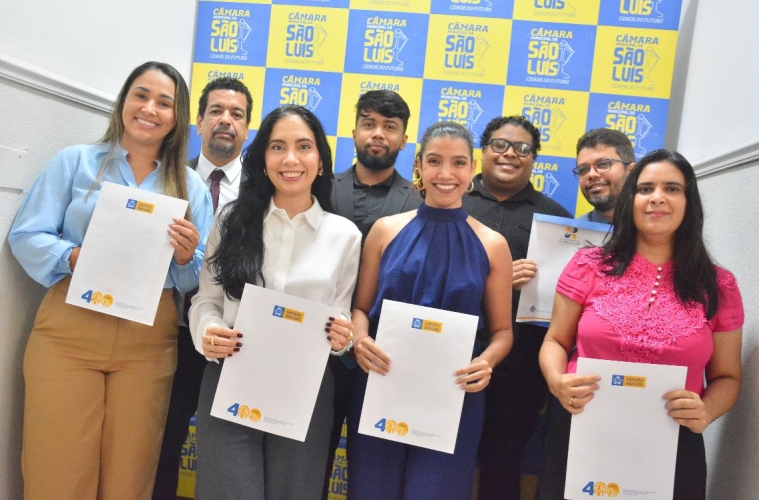 A Câmara Municipal de São Luís realizou a solenidade de posse de 11 novos servidores efetivos, aprovados no concurso público realizado em 2018 (Foto: Fabrício Cunha)