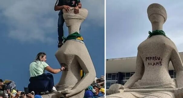 Alexandre de Moraes autoriza assistência religiosa para mulher que vandalizou estátua
