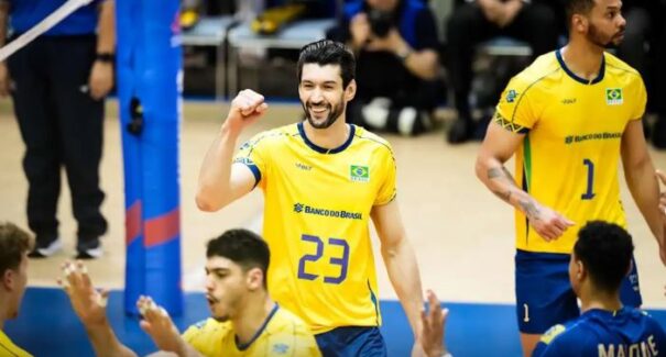 Seleção Brasileira vence Argentina e segue líder na Liga das Nações Masculina de Vôlei