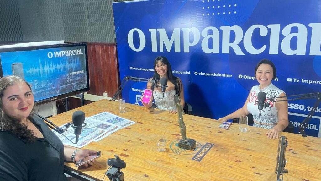 O Imparcial entrevista Paulinha Aguuiar e Rita Matos. (Foto: Rádio O Imparcial: João Pedro Castro)