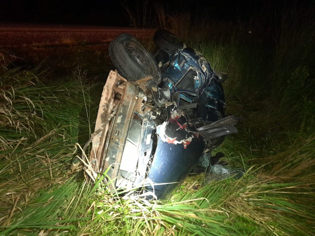 Acidente ocorrido ontem (21) em Maracaçumé, km 48 da BR-316 (Foto: Divulgação/PRF)