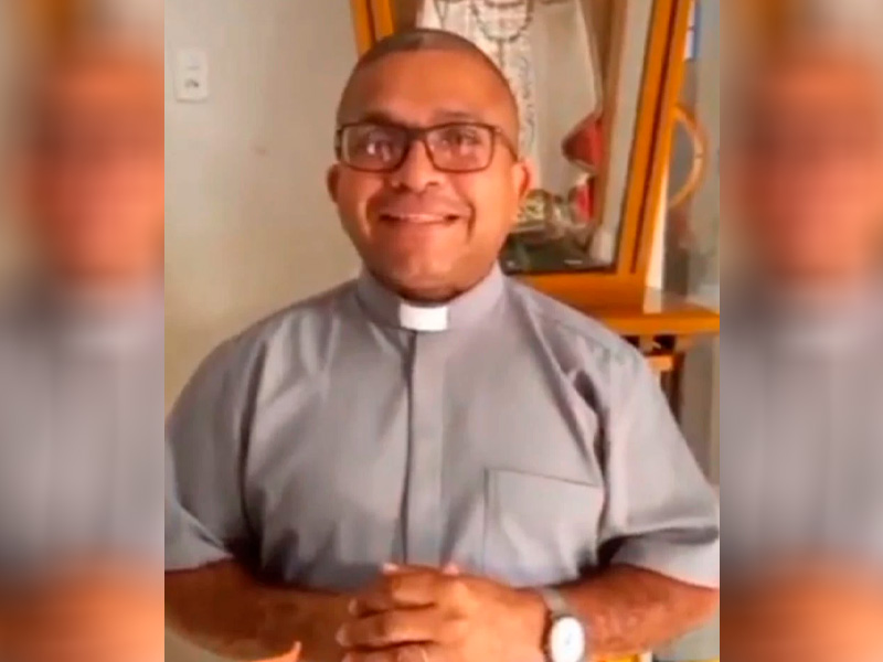 O padre Raimundo Luzia é suspeito de abusar sexualmente de meninas na igreja do município de Timon. (Foto: Divulgação)