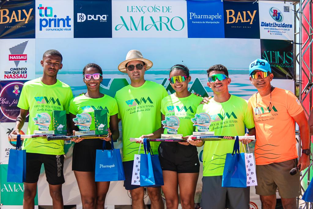 Santo Amaro sediou a penúltima etapa do Estadual Oficial de Beach Tennis.
(Foto: Andre Vitor / FBTM)