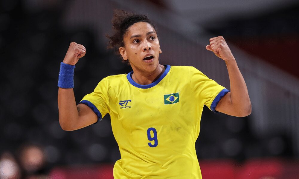 Ana Paula,  maranhense campeã mundial de handebol - (foto: Gaspar Nóbrega-COB)