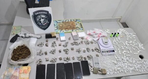 Polícia Civil prende condenado por porte ilegal de arma e mulher por tráfico de drogas em São Luís