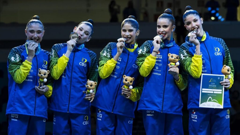 Brasil conquista medalha inédita no Mundial de Ginástica Rítmica