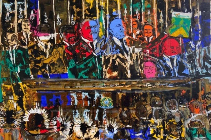 Pinturas de Betto Pereira são expostas no Espaço Cultural Ivandro Cunha Lima, no Senado Federal até o próximo sábado - (Foto: Divulgação)
