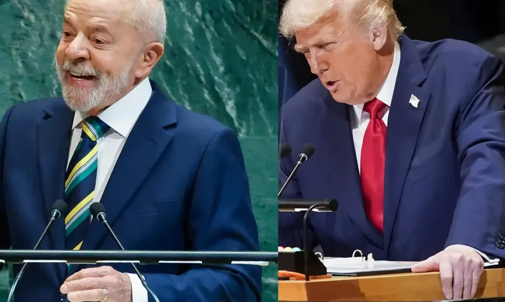 Presidentes Lula e Trump (Foto: Ricardo Stuckert/PR e Reuters/Alexander Drago)