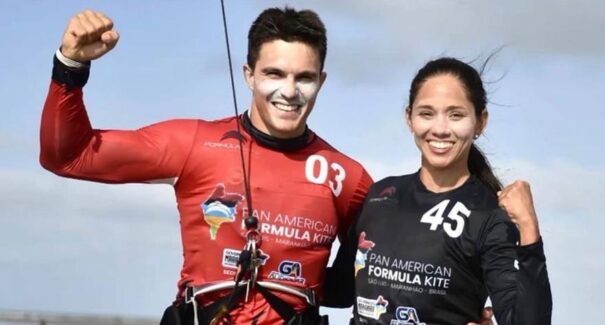 Maranhenses Bruno Lobo e Socorro Reis iniciam disputa do Mundial de Fórmula Kite