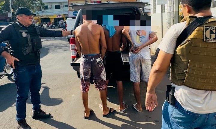Traficantes presos (Foto: Divulgação)