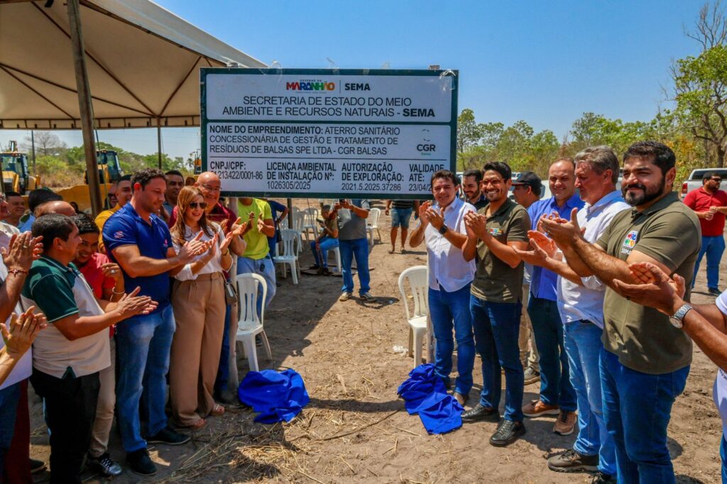 Pedra Fundamental marca início do aterro sanitário de Balsas e inaugura nova era ambiental