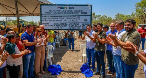 Pedra Fundamental marca início do aterro sanitário de Balsas e inaugura nova era ambiental