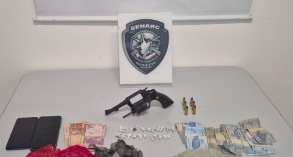 Polícia Civil prende duas pessoas por tráfico de drogas na capital