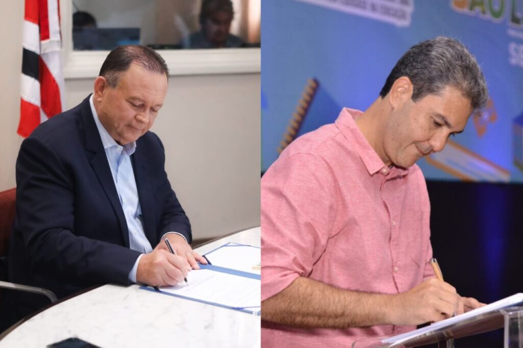 Governador Carlos Brandão (PSB) e o prefeito de São Luís, Eduardo Braide (PSD)(Foto: Reprodução)