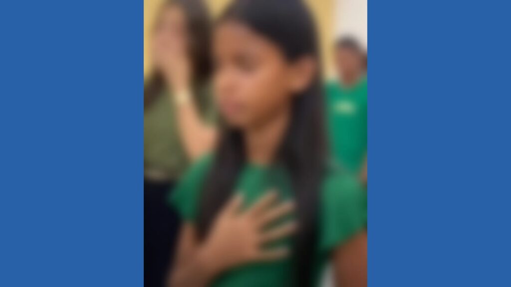 Milena Almeida Rodrigues, de 13 anos de idade, morreu após ser atropelada por um caminhão em uma estrada vicinal no povoado Peris de Baixo, em Bacabeira (Foto: Redes Sociais)
