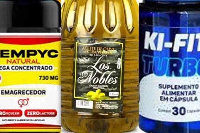 Os produtos foram proibidos de serem comercializados pela Anvisa - (crédito: Reprodução)