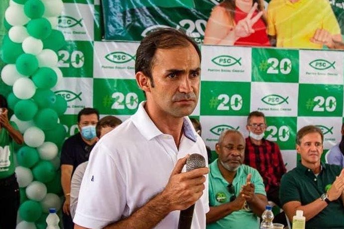 O MPE emitiu parecer pela cassação dos diplomas do prefeito Wallas Gonçalves Rocha e da vice-prefeita Débora Heilmann Mesquita, de São Benedito do Rio Preto (Foto: Reprodução)