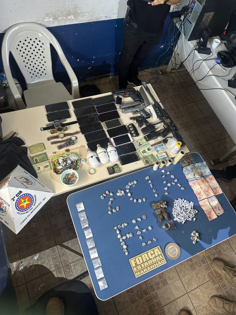 Ação policial em Itinga apreende drogas, armas e prende suspeitos (Foto: Divulgação)
