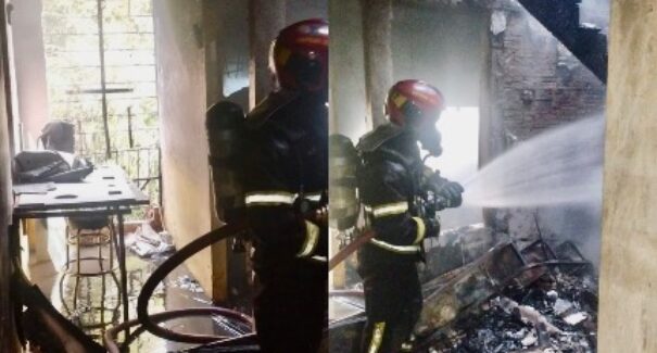 Incêndio destrói loja na Curva do 90 e deixa duas pessoas feridas em São Luís