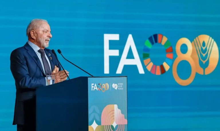 Presidente Lula participa em Roma do Fórum Mundial da Alimentação (Foto: Reprodução)