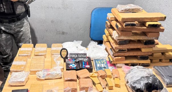 Em Imperatriz, homem é preso com 48,5 kg de drogas