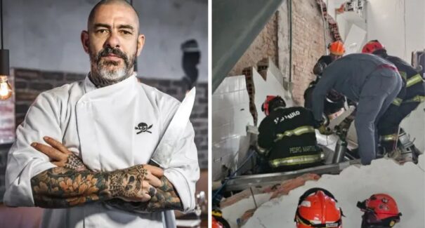 Teto de restaurante do chef Fogaça desaba após explosão; vítimas seguem abaixo de escombros