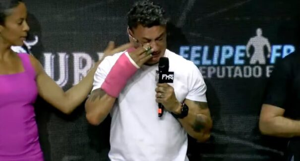 Aos prantos, Popó desabafa sobre briga generalizada e anuncia aposentadoria 