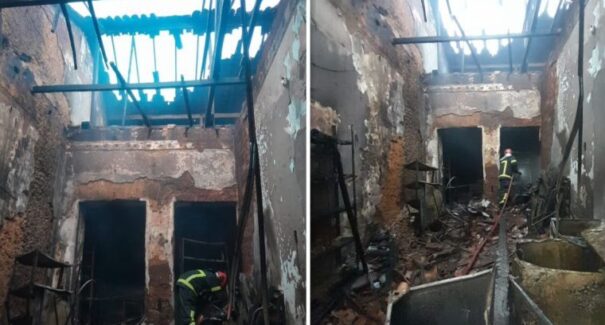 Incêndio atinge loja de eletrodomésticos na Rua  de São Pantaleão