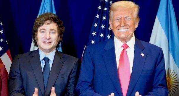 Donald Trump recebe Milei para falar sobre apoio financeiro à Argentina