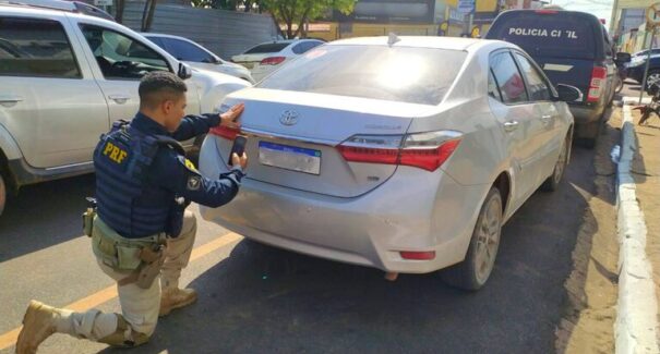 Veículo roubado em São Paulo é apreendido pela PRF em Imperatriz