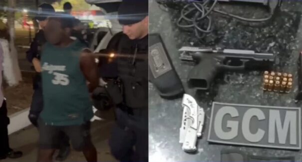 Motorista embriagado é preso com arma e munições após acidente na Av. dos Africanos
