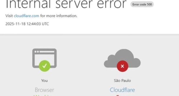 Cloudflare sofre falha ampla e deixa plataformas instáveis mundialmente