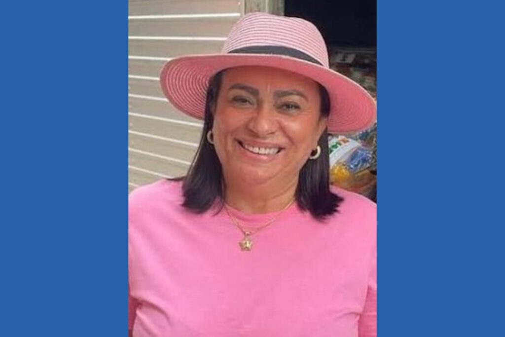 Maria Alves Muniz, conhecida como “Simplesmente Maria”, é acusada de agredir a empregada doméstica Mazolina de Jesus Rodrigues (Foto: Reprodução)
