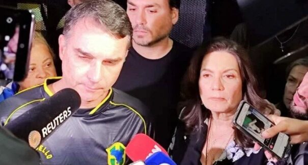 Em vigília, Flávio Bolsonaro diz que dano à tornozeleira foi “desespero”