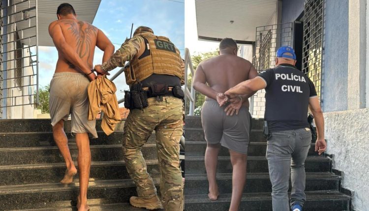 Suspeitos de assaltos a residências são presos em operação da Polícia Civil