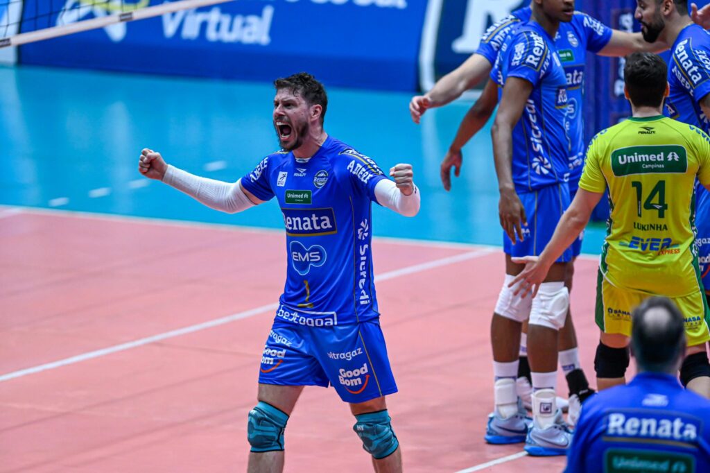 Bruninho vai defender o Vôlei Renata contra o Praia Clube em São Luís.
- (Foto: Pedro Teixeira/Vôlei Renata)